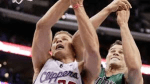 Clippers' Blake Griffin battles for a rebound with the Celtics Kris Humphries. Thanx: nbcsports.com