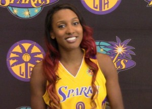 Sparks' newcomer Candice Wiggins is banking on her million-dollar smile and jump shot to help L.A. win another WNBA Title.
