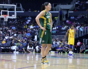 13 year Storm veteran Sue Bird played just under five minutes and didn't score for the Storm.